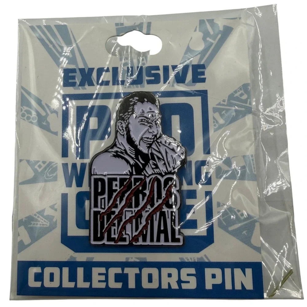 Pro Wrestling Crate Hijo del Perro Aguayo Jr Perros del Mal Enamel Pin Exclusive